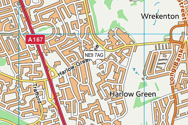 NE9 7AG map - OS VectorMap District (Ordnance Survey) NE9 7AG map - OS VectorMap District (Ordnance Survey)