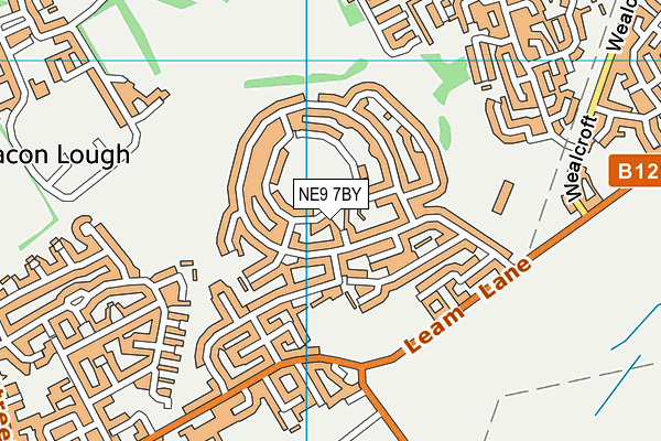 NE9 7BY map - OS VectorMap District (Ordnance Survey) NE9 7BY map - OS VectorMap District (Ordnance Survey)