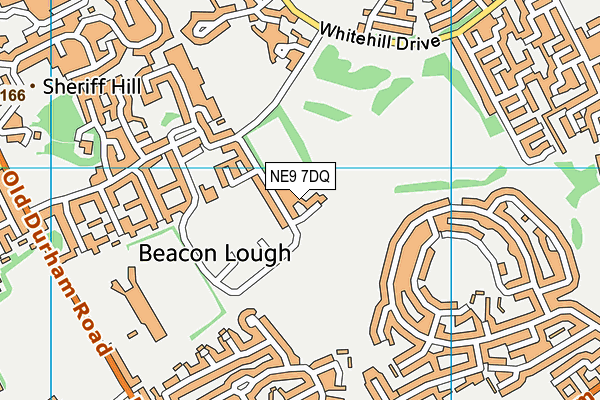 NE9 7DQ map - OS VectorMap District (Ordnance Survey) NE9 7DQ map - OS VectorMap District (Ordnance Survey)