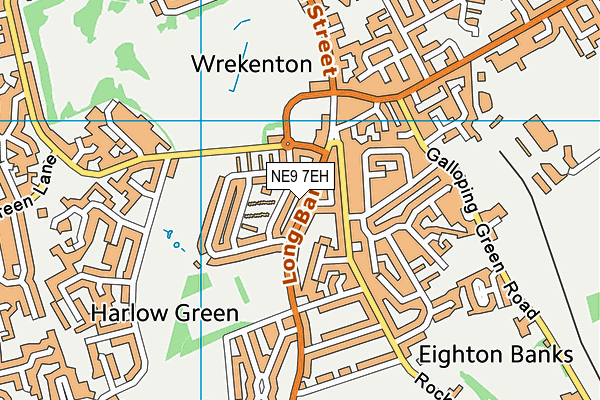 NE9 7EH map - OS VectorMap District (Ordnance Survey) NE9 7EH map - OS VectorMap District (Ordnance Survey)