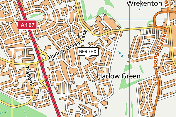 NE9 7HX map - OS VectorMap District (Ordnance Survey) NE9 7HX map - OS VectorMap District (Ordnance Survey)