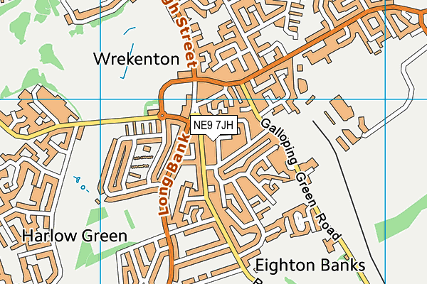 NE9 7JH map - OS VectorMap District (Ordnance Survey) NE9 7JH map - OS VectorMap District (Ordnance Survey)