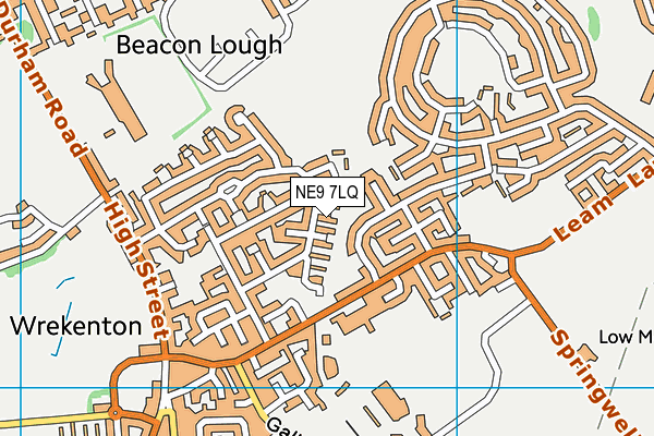 NE9 7LQ map - OS VectorMap District (Ordnance Survey) NE9 7LQ map - OS VectorMap District (Ordnance Survey)