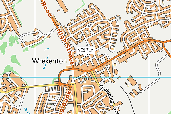 NE9 7LY map - OS VectorMap District (Ordnance Survey) NE9 7LY map - OS VectorMap District (Ordnance Survey)
