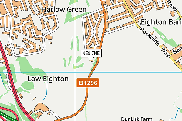 NE9 7NE map - OS VectorMap District (Ordnance Survey) NE9 7NE map - OS VectorMap District (Ordnance Survey)
