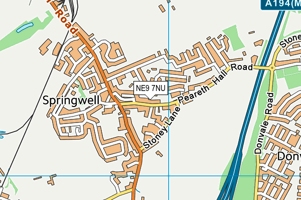 NE9 7NU map - OS VectorMap District (Ordnance Survey) NE9 7NU map - OS VectorMap District (Ordnance Survey)