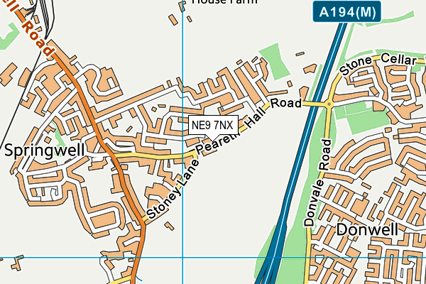 NE9 7NX map - OS VectorMap District (Ordnance Survey) NE9 7NX map - OS VectorMap District (Ordnance Survey)
