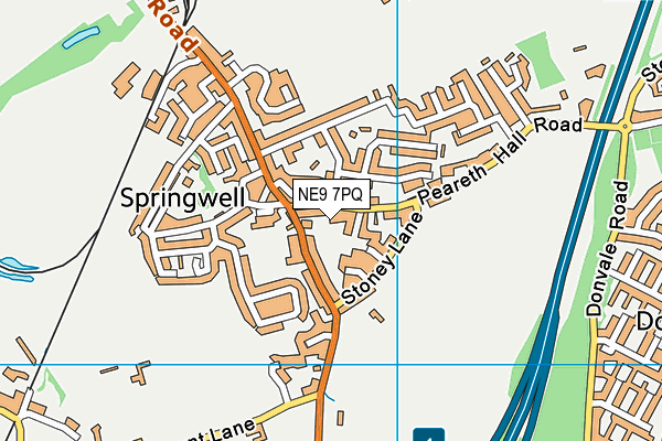 NE9 7PQ map - OS VectorMap District (Ordnance Survey) NE9 7PQ map - OS VectorMap District (Ordnance Survey)