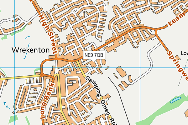 NE9 7QB map - OS VectorMap District (Ordnance Survey) NE9 7QB map - OS VectorMap District (Ordnance Survey)