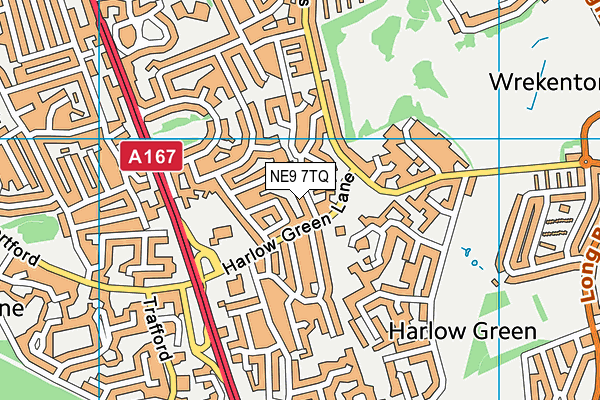 NE9 7TQ map - OS VectorMap District (Ordnance Survey) NE9 7TQ map - OS VectorMap District (Ordnance Survey)