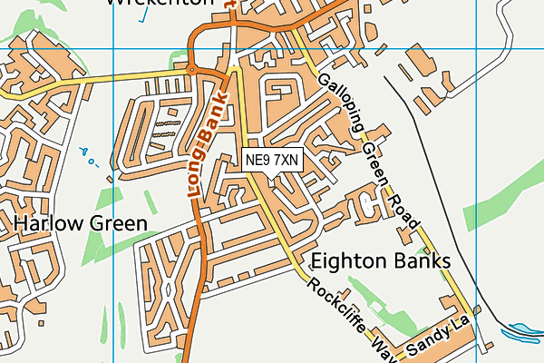 NE9 7XN map - OS VectorMap District (Ordnance Survey) NE9 7XN map - OS VectorMap District (Ordnance Survey)