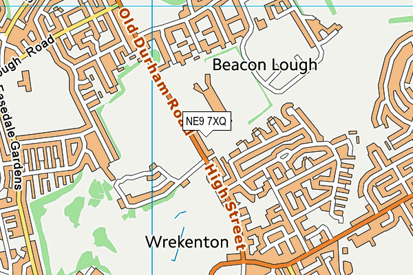 NE9 7XQ map - OS VectorMap District (Ordnance Survey) NE9 7XQ map - OS VectorMap District (Ordnance Survey)