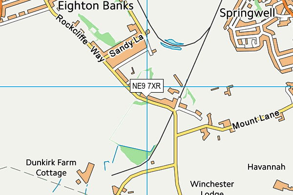 NE9 7XR map - OS VectorMap District (Ordnance Survey) NE9 7XR map - OS VectorMap District (Ordnance Survey)
