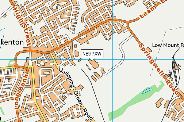 NE9 7XW map - OS VectorMap District (Ordnance Survey) NE9 7XW map - OS VectorMap District (Ordnance Survey)