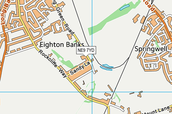 NE9 7YD map - OS VectorMap District (Ordnance Survey) NE9 7YD map - OS VectorMap District (Ordnance Survey)