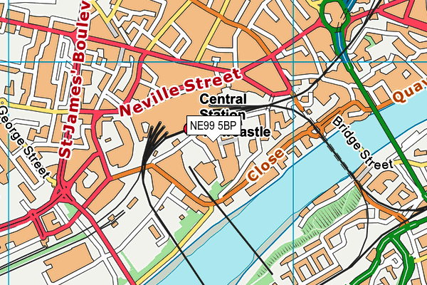 NE99 5BP map - OS VectorMap District (Ordnance Survey) NE99 5BP map - OS VectorMap District (Ordnance Survey)