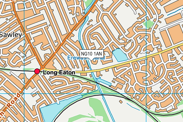 NG10 1AN map - OS VectorMap District (Ordnance Survey) NG10 1AN map - OS VectorMap District (Ordnance Survey)