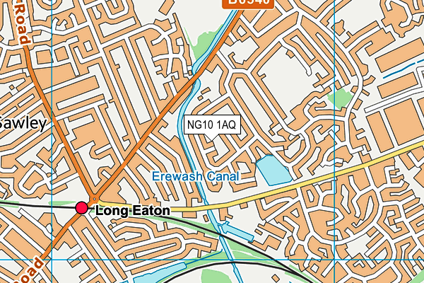 NG10 1AQ map - OS VectorMap District (Ordnance Survey) NG10 1AQ map - OS VectorMap District (Ordnance Survey)
