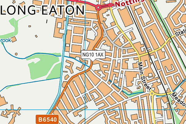NG10 1AX map - OS VectorMap District (Ordnance Survey) NG10 1AX map - OS VectorMap District (Ordnance Survey)