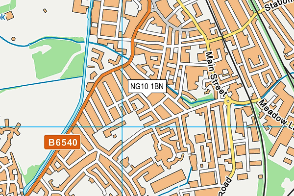 NG10 1BN map - OS VectorMap District (Ordnance Survey) NG10 1BN map - OS VectorMap District (Ordnance Survey)