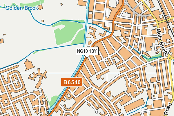 NG10 1BY map - OS VectorMap District (Ordnance Survey)