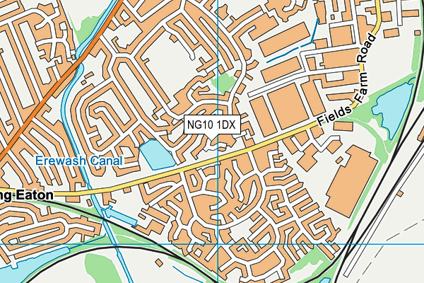 NG10 1DX map - OS VectorMap District (Ordnance Survey) NG10 1DX map - OS VectorMap District (Ordnance Survey)