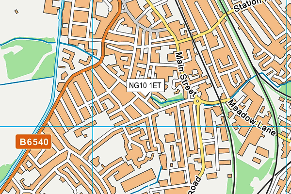 NG10 1ET map - OS VectorMap District (Ordnance Survey) NG10 1ET map - OS VectorMap District (Ordnance Survey)