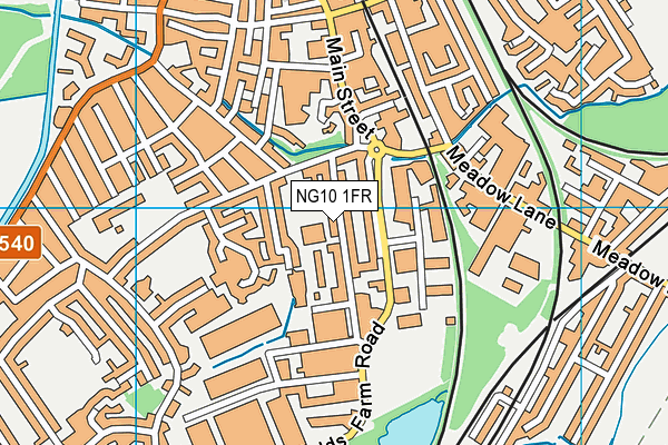 NG10 1FR map - OS VectorMap District (Ordnance Survey) NG10 1FR map - OS VectorMap District (Ordnance Survey)