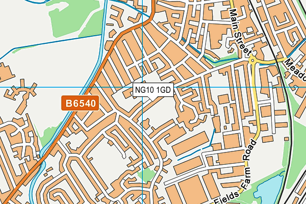 NG10 1GD map - OS VectorMap District (Ordnance Survey) NG10 1GD map - OS VectorMap District (Ordnance Survey)