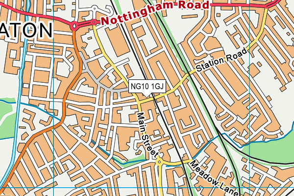 NG10 1GJ map - OS VectorMap District (Ordnance Survey) NG10 1GJ map - OS VectorMap District (Ordnance Survey)