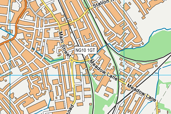 NG10 1GT map - OS VectorMap District (Ordnance Survey) NG10 1GT map - OS VectorMap District (Ordnance Survey)
