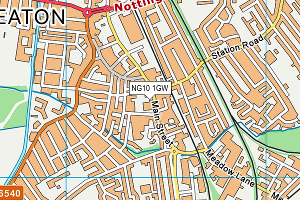 NG10 1GW map - OS VectorMap District (Ordnance Survey) NG10 1GW map - OS VectorMap District (Ordnance Survey)