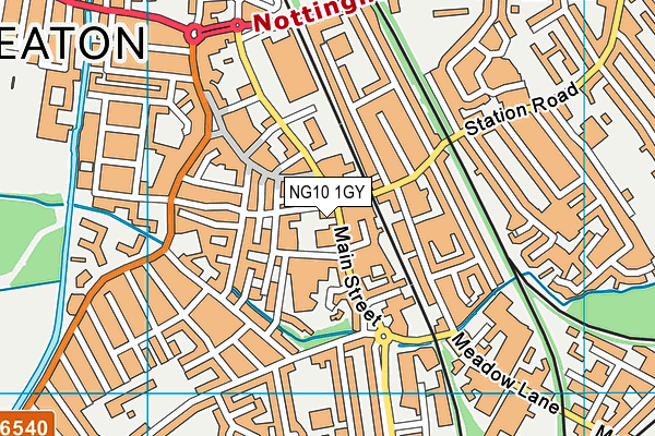 NG10 1GY map - OS VectorMap District (Ordnance Survey) NG10 1GY map - OS VectorMap District (Ordnance Survey)