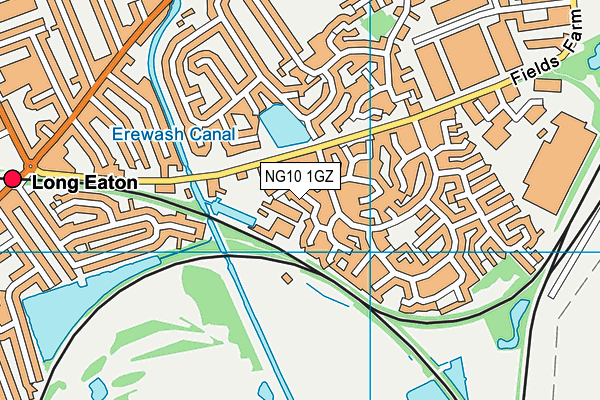 NG10 1GZ map - OS VectorMap District (Ordnance Survey) NG10 1GZ map - OS VectorMap District (Ordnance Survey)