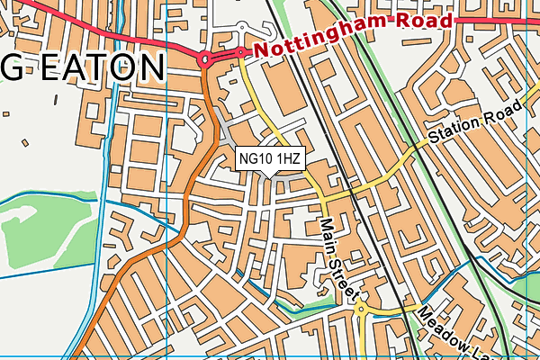 NG10 1HZ map - OS VectorMap District (Ordnance Survey)
