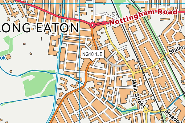 NG10 1JE map - OS VectorMap District (Ordnance Survey) NG10 1JE map - OS VectorMap District (Ordnance Survey)