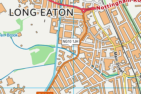 NG10 1JH map - OS VectorMap District (Ordnance Survey) NG10 1JH map - OS VectorMap District (Ordnance Survey)