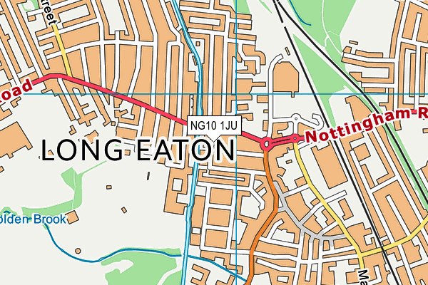 NG10 1JU map - OS VectorMap District (Ordnance Survey)