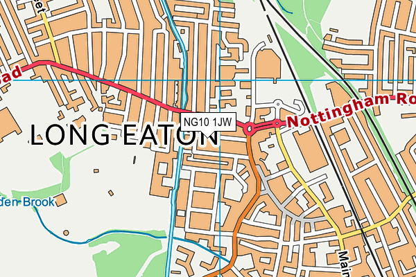 NG10 1JW map - OS VectorMap District (Ordnance Survey)