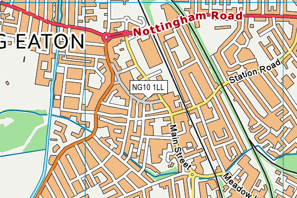 NG10 1LL map - OS VectorMap District (Ordnance Survey) NG10 1LL map - OS VectorMap District (Ordnance Survey)