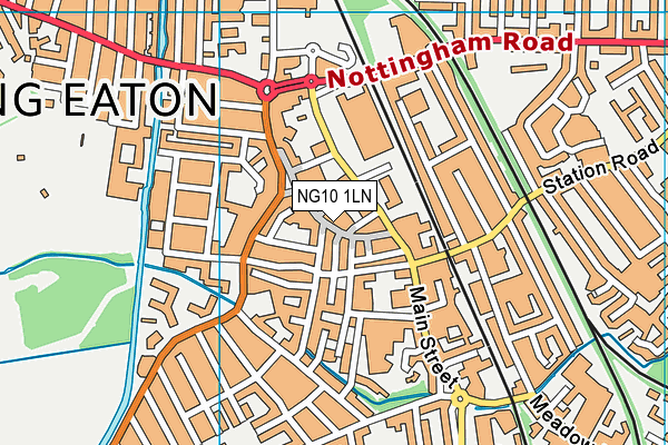 NG10 1LN map - OS VectorMap District (Ordnance Survey) NG10 1LN map - OS VectorMap District (Ordnance Survey)