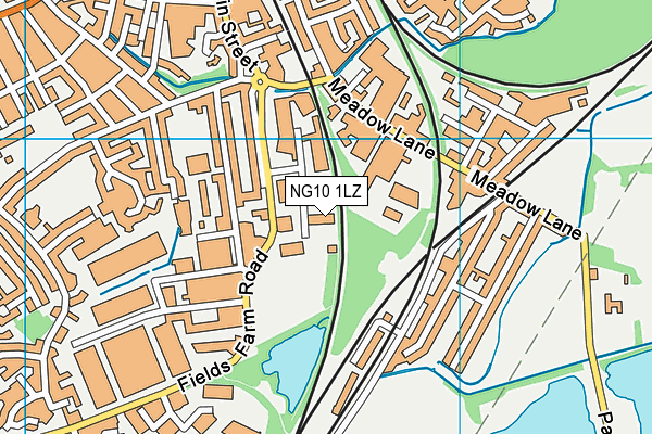 NG10 1LZ map - OS VectorMap District (Ordnance Survey) NG10 1LZ map - OS VectorMap District (Ordnance Survey)