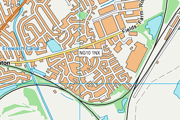 NG10 1NX map - OS VectorMap District (Ordnance Survey) NG10 1NX map - OS VectorMap District (Ordnance Survey)