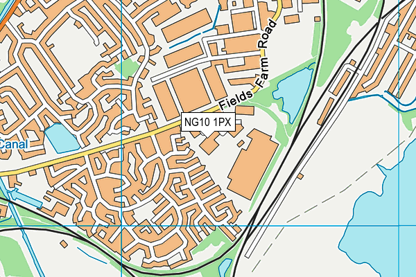 NG10 1PX map - OS VectorMap District (Ordnance Survey) NG10 1PX map - OS VectorMap District (Ordnance Survey)