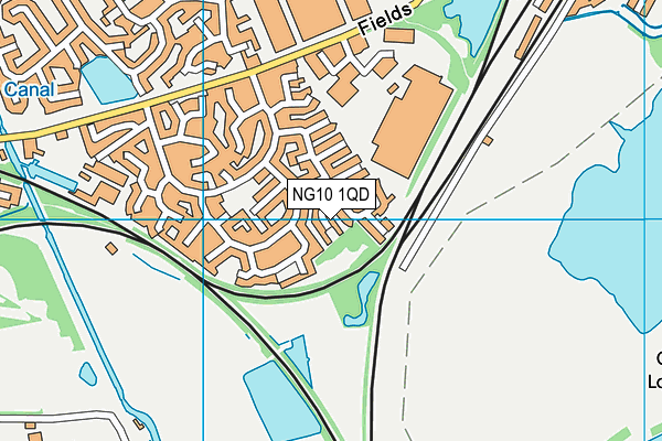 NG10 1QD map - OS VectorMap District (Ordnance Survey) NG10 1QD map - OS VectorMap District (Ordnance Survey)