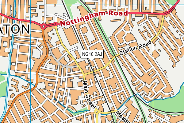 NG10 2AJ map - OS VectorMap District (Ordnance Survey) NG10 2AJ map - OS VectorMap District (Ordnance Survey)