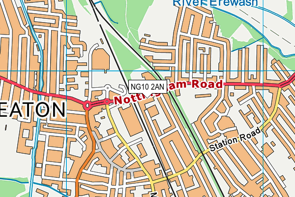 NG10 2AN map - OS VectorMap District (Ordnance Survey) NG10 2AN map - OS VectorMap District (Ordnance Survey)