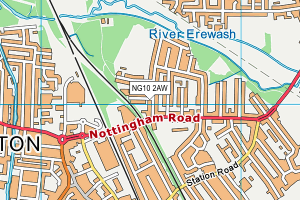 NG10 2AW map - OS VectorMap District (Ordnance Survey) NG10 2AW map - OS VectorMap District (Ordnance Survey)