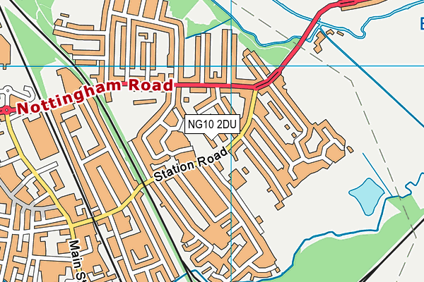 NG10 2DU map - OS VectorMap District (Ordnance Survey) NG10 2DU map - OS VectorMap District (Ordnance Survey)