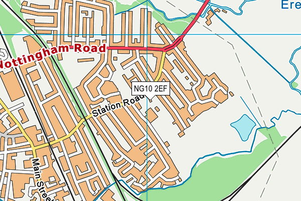 NG10 2EF map - OS VectorMap District (Ordnance Survey) NG10 2EF map - OS VectorMap District (Ordnance Survey)